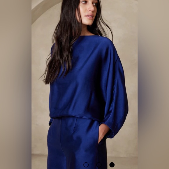 BANANA REPUBLIC VIOLETTA SATIN ROMPER - Picture 2 of 7